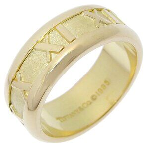 TIFFANY&Co. Atlas Ring K18 yellow gold #5.4(US Size) 8.4g Women